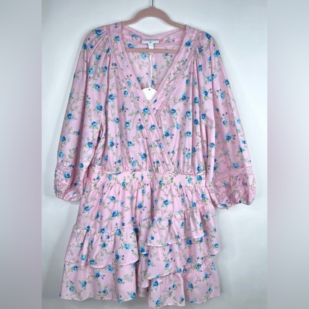 NWT Love Shack Fancy Dress Pink Floral Esme Ruffle Romantic
Size 3x